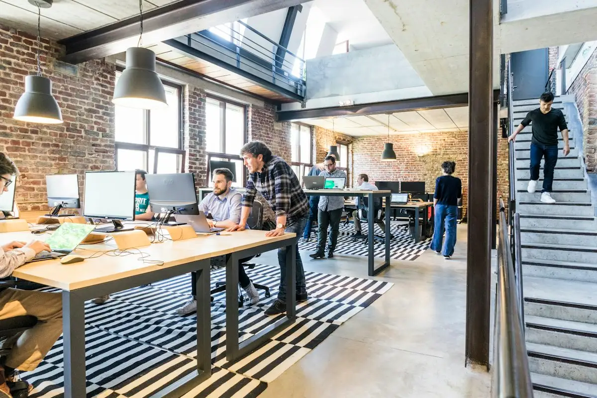 A studio workspace